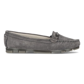 Mocasines de piel Filippo DP1202/21 Gr gris