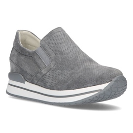 Deportivas de piel Filippo DP1512 / 21 Gr gris