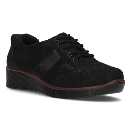 Zapatos de cuero Filippo DP028/21 Bk negro