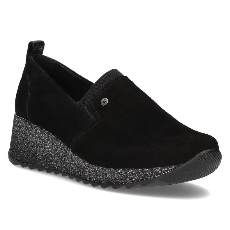 Zapatillas de cuero Filippo DP1500 / 21 Bk negro