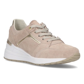 Zapatillas de piel Filippo DP2003/21 Be beige