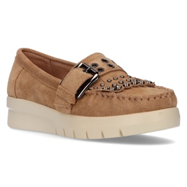 Mocasines de piel Filippo DP2029/21 Be beige