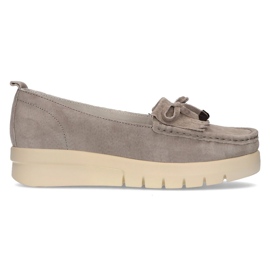Mocasines de piel Filippo DP2030/21 Gr gris