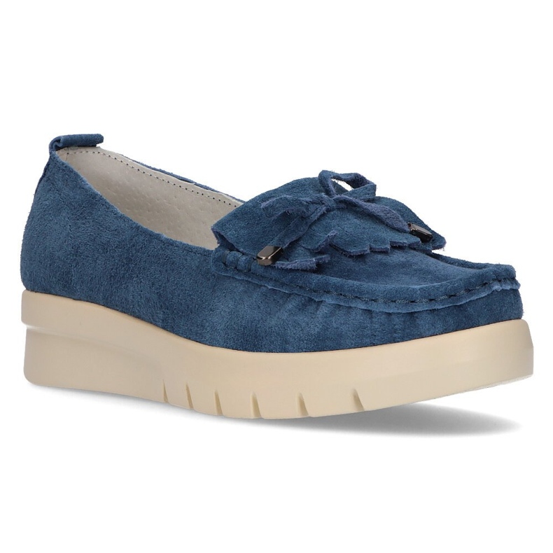 Mocasines de piel Filippo DP2030/21 Bl azul