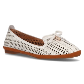 Señores calados de cuero Filippo DP2034/21 Wh blanco Señores calados de cuero Filippo DP2034/21 Wh blanco