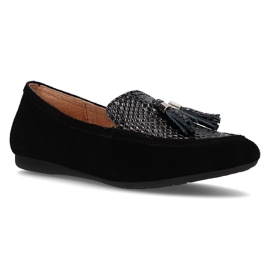 Señores de cuero Filippo DP2024/21 Bk negro