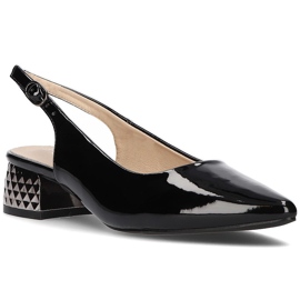 Bombas tacones altos FILIPPO DP2095 / 21 Bk L lacado negro