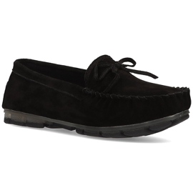 Mocasines de piel Filippo DP1204/21 Bk negro