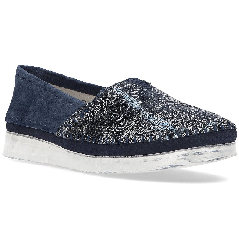 Zapatos de piel Filippo DP2147/21 Nv azul marino multicolor