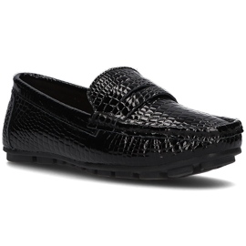 Mocasines de piel Filippo DP2139/21 Bk negro