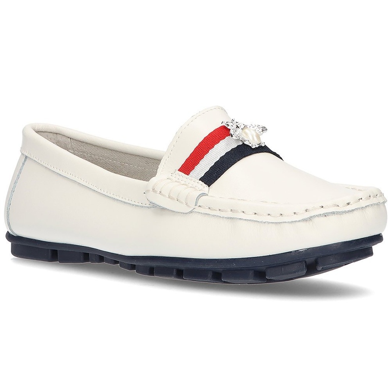 Mocasines de piel Filippo DP1406/21 Wh blanco Mocasines de piel Filippo DP1406/21 Wh blanco