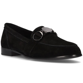 Mocasines de piel Filippo DP2148/21 Bk negro