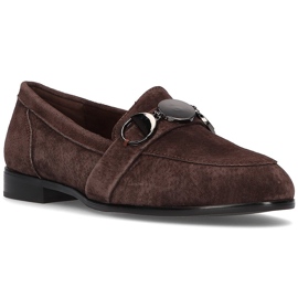 Mocasines de piel Filippo DP2148/21 Br marrón