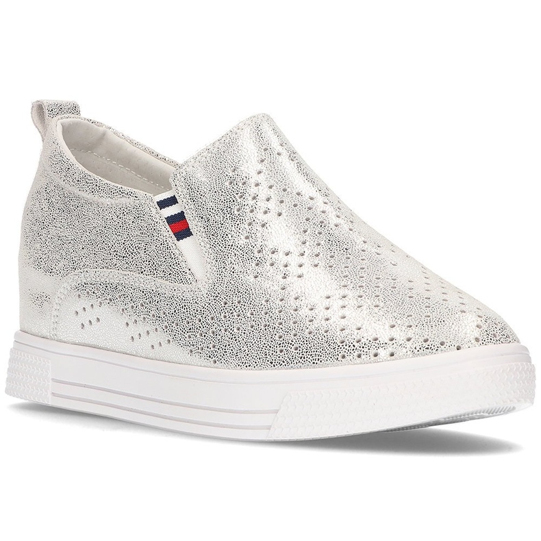 Zapatos de piel Filippo DP1356/21 Si plata