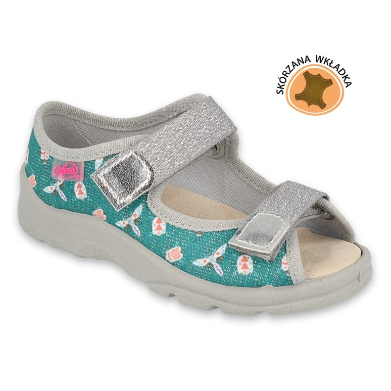 Calzado infantil befado 869Y166 gris multicolor verde