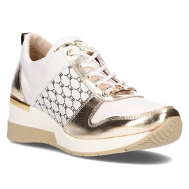 Deportivas de piel Filippo 062 oro blanco dorado