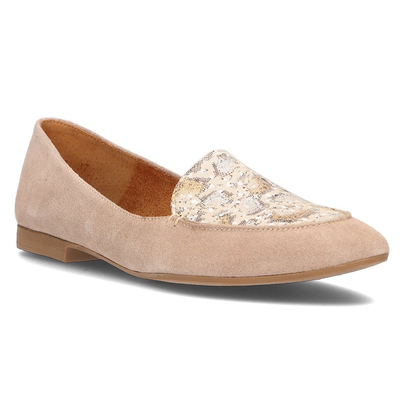 Mocasines de piel Filippo 04958 beige