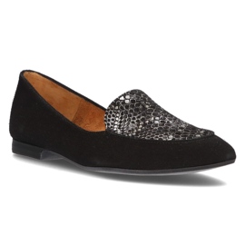 Mocasines de piel Filippo 04958 negro