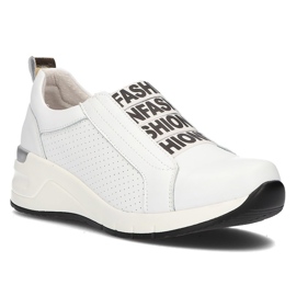 Zapatillas de cuero Filippo DP2053 / 21 Wh blanco