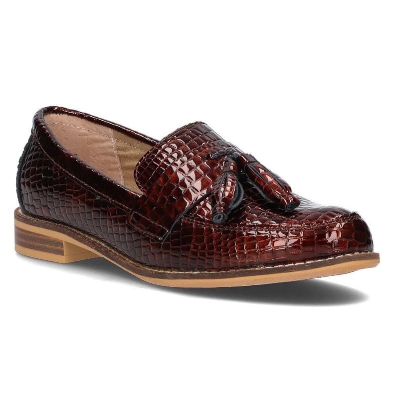 Mocasines de piel Filippo DP2161/21 Br marrón