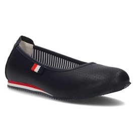 Bailarinas de piel Filippo DP2171/21 Nv azul marino