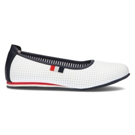 Bailarinas de cuero Filippo DP2171/21 Wh blanco