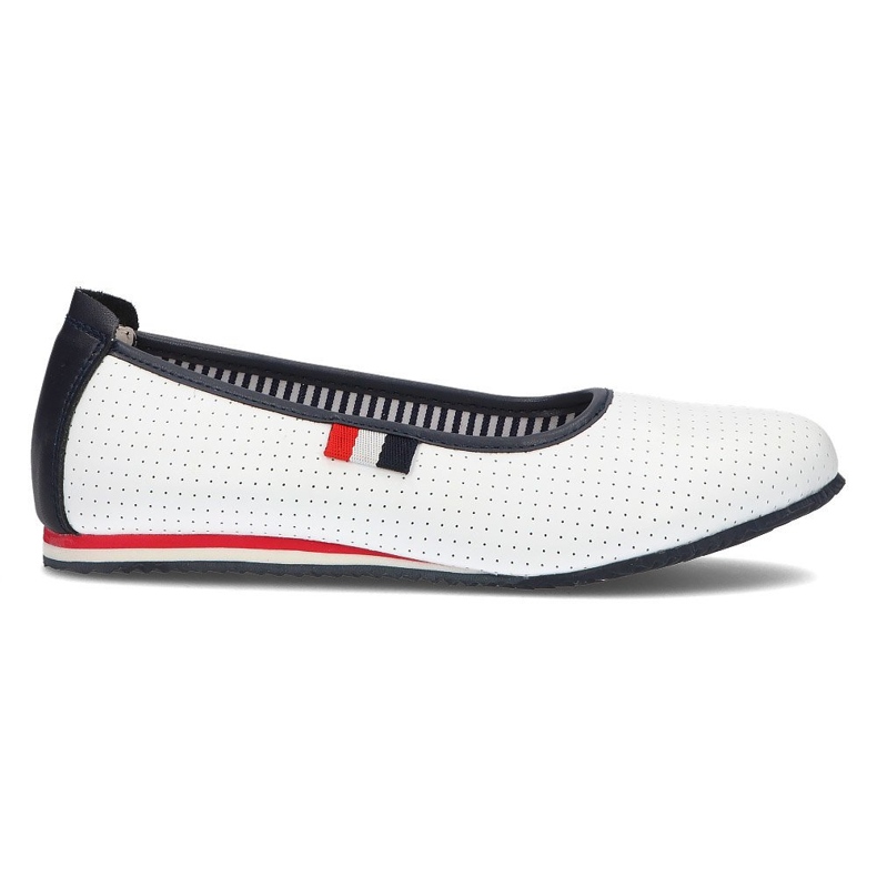 Bailarinas de cuero Filippo DP2171/21 Wh blanco