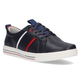 Zapatos de piel Filippo DP2045/21 Nv azul marino