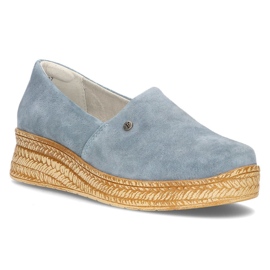 Zapatos de cuero Filippo DP2164/21 Bl azul