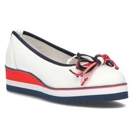 Bailarinas de cuero Filippo DP2159/21 Wh blanco