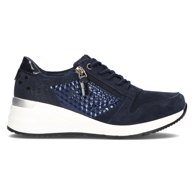 Zapatillas de cuero Filippo DP2052 / 21 Nv azul marino