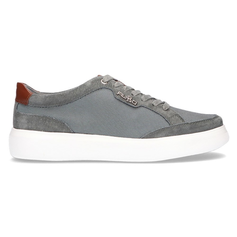 Zapatos de piel Filippo MP2398 / 21 Gr gris