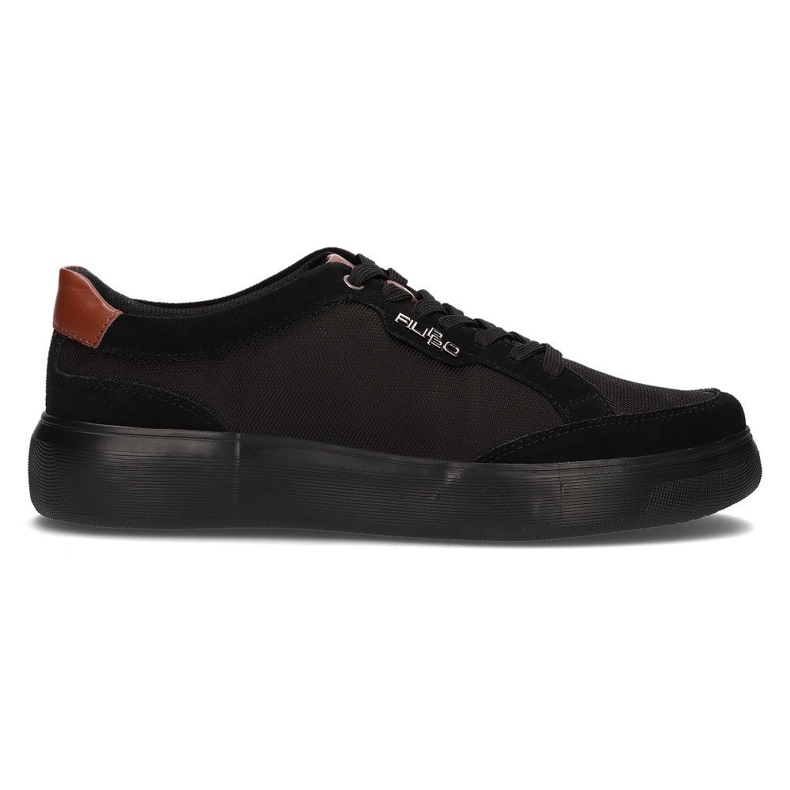 Zapatos de piel Filippo MP2398/21 Bk negro