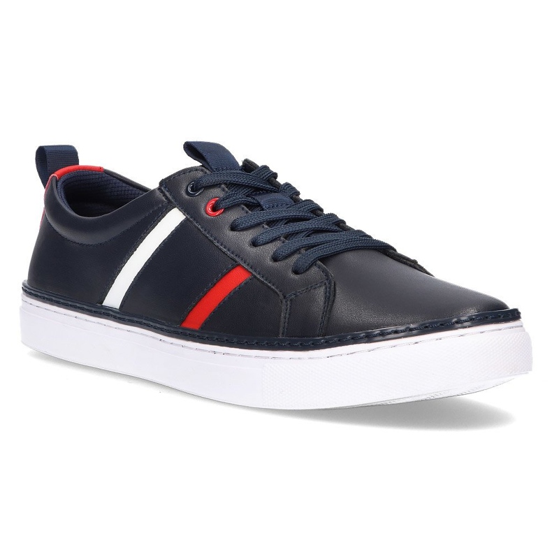 Zapatos de piel Filippo MP2146/21 Nv azul marino