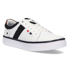 Zapatos de cuero Filippo MP2330/21 Wh blanco