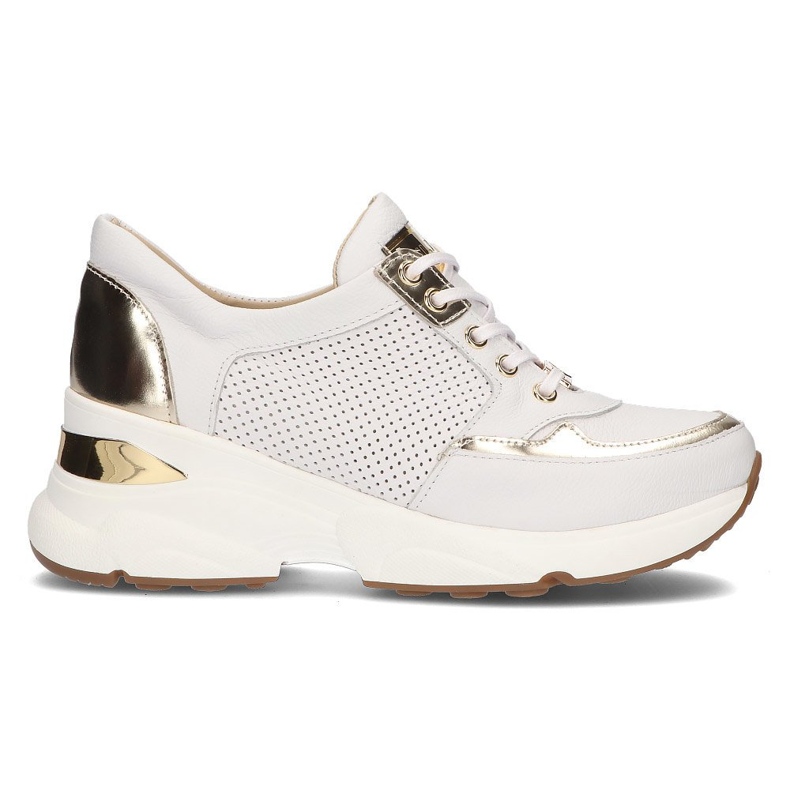 Deportivas de piel Filippo 087D oro blanco dorado