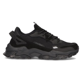 Zapatos de cuero Filippo MSP2122/21 Bk negro