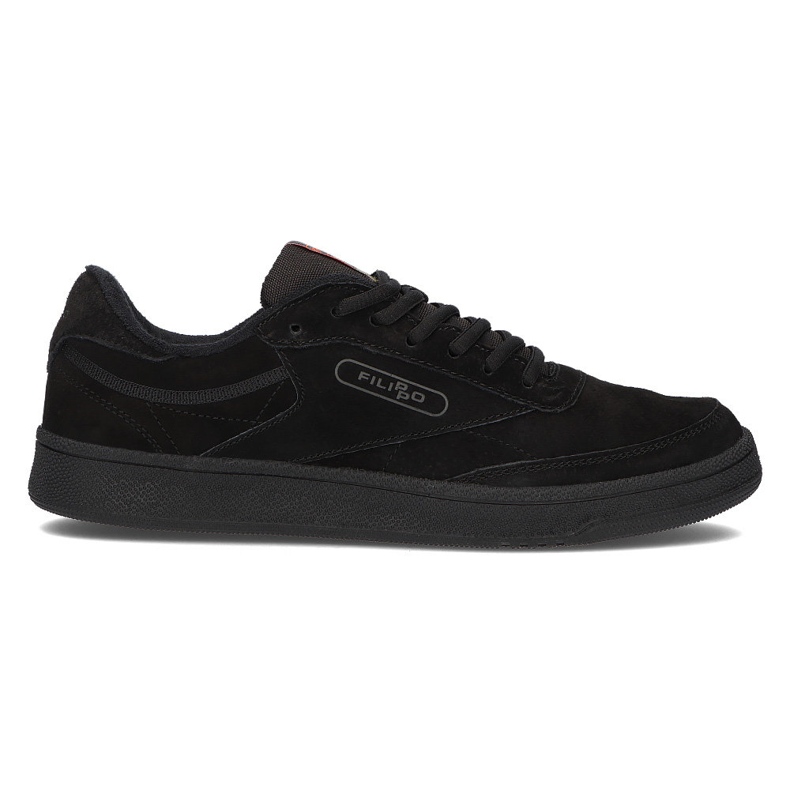 Zapatos de cuero Filippo MSP2123/21 Bk negro