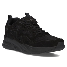 Zapatillas de cuero Filippo MSP2116 / 21 Bk negro