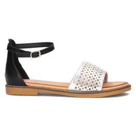Filippo DS2102 / 21 Si Bk sandalias negro plata Filippo DS2102 / 21 Si Bk sandalias negro plata