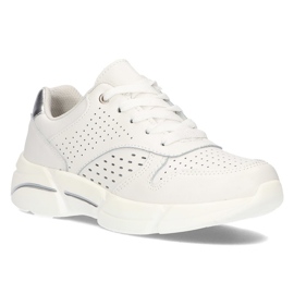 Zapatillas de cuero Filippo DP2156 / 21 Wh blanco