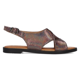 Sandalias Filippo DS2104/21 Gm gun metal multicolor Sandalias Filippo DS2104/21 Gm gun metal multicolor