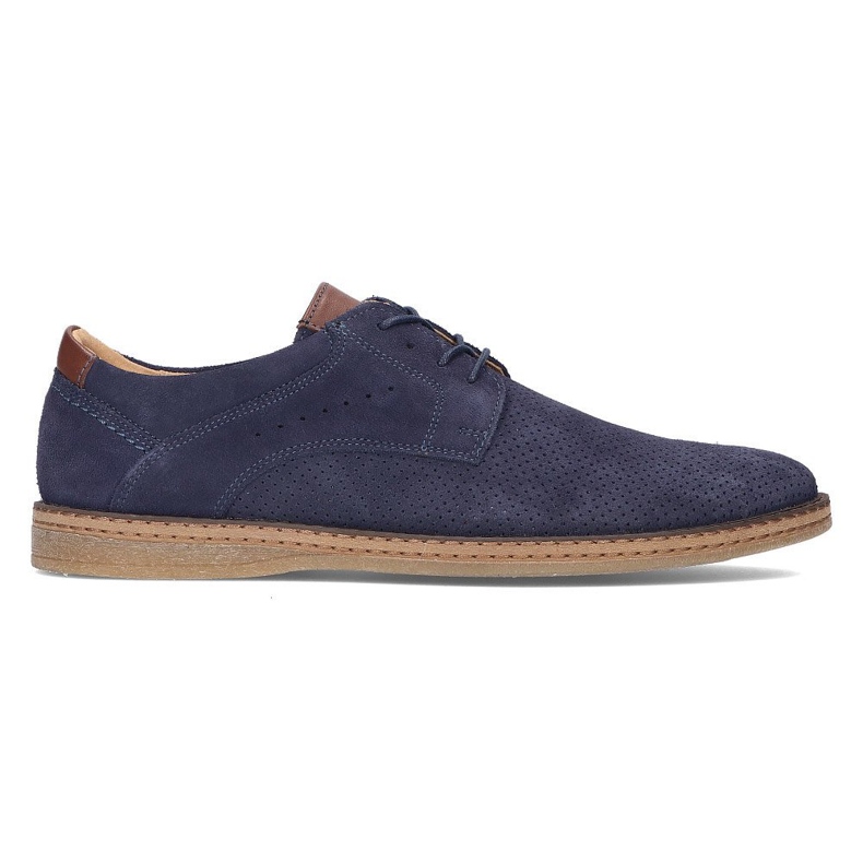 Zapatos de piel Filippo 5452-1 azul marino