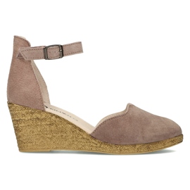Sandalias de piel Filippo DS1394/21 Sd jaspeado-beige