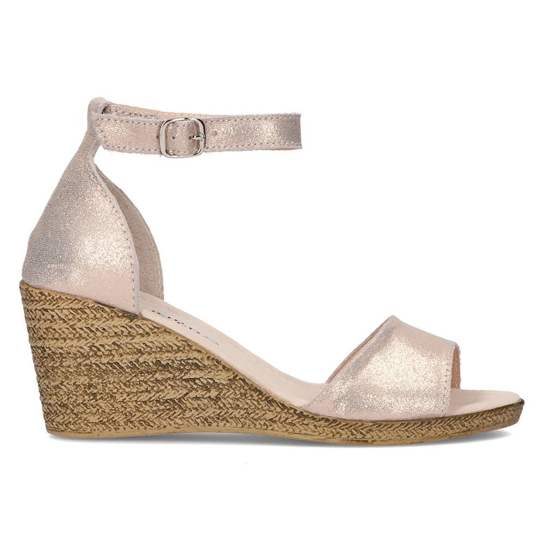 Sandalias de piel Filippo DS2137/21 Go dorado