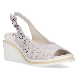 Sandalias de piel Filippo DS2150/21 Si plata