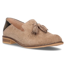 Mocasines de piel Filippo DP2332/21 Be beige
