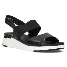Sandalias de piel Filippo DS2140/21 Bk negro