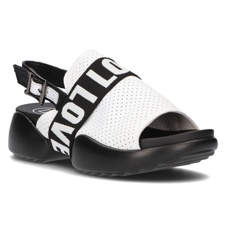 Sandalias de piel Filippo DS2153/21 Wh blanco