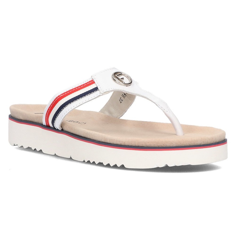 Zapatillas de piel Filippo DK2327/21 Wh blanco